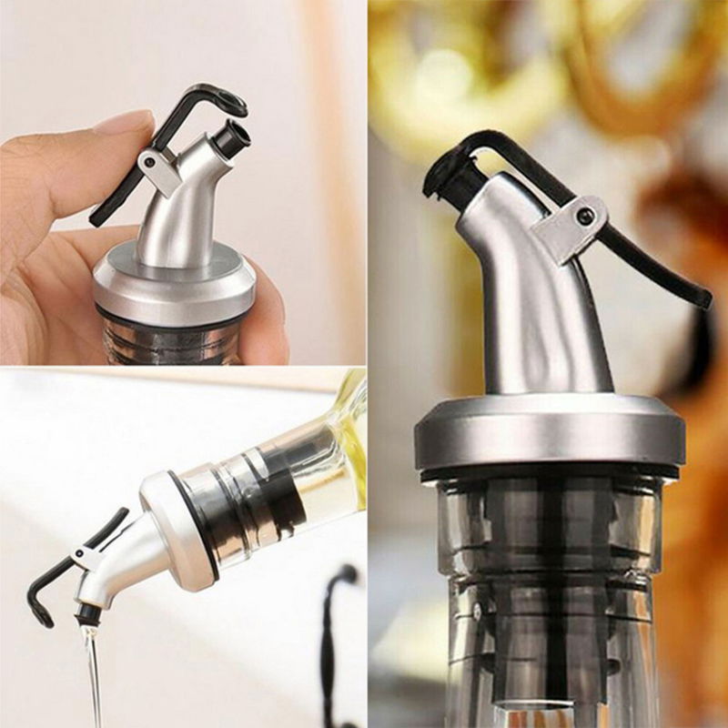 3 PCS Clamshell Bottle Tip Serving Apparatus Dropper Oil Dispenser Stopper