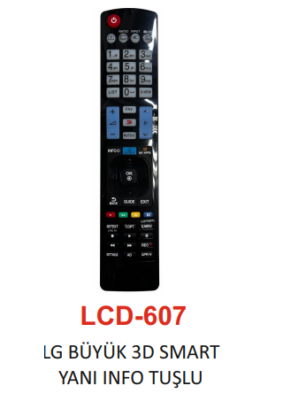 LG 3D Smart Lcd Tv Remote - LCD 607