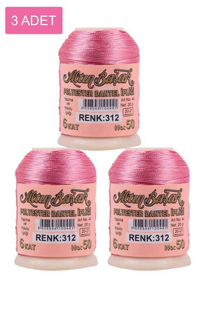 3 Pieces Altinbasak Oya and Lace Floss 20 gr - Turk - No: 312