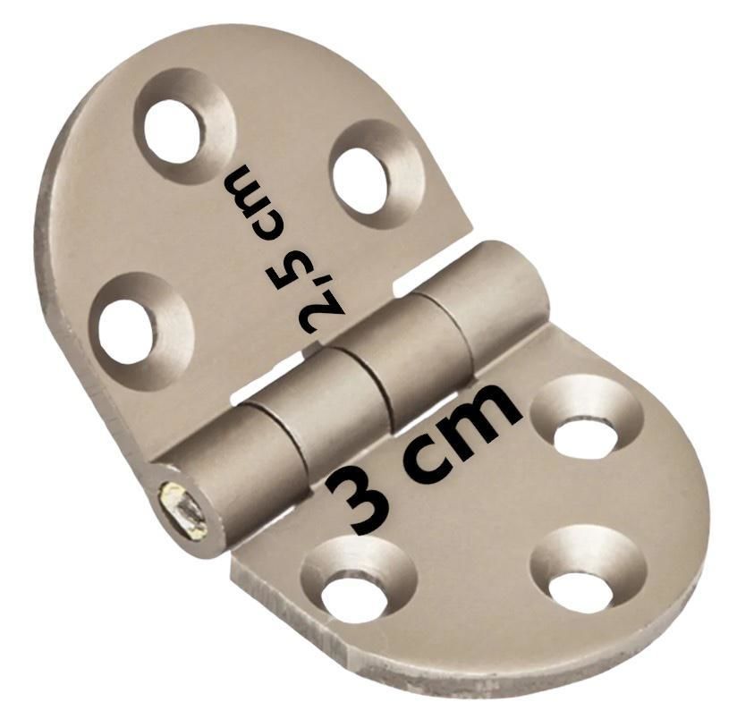 Yuksel Oval Aluminum Case Hinge 3 cm