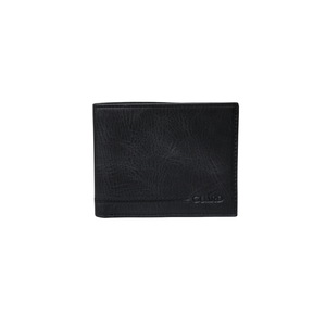 Black Crazy Classic Leather Men's Wallet