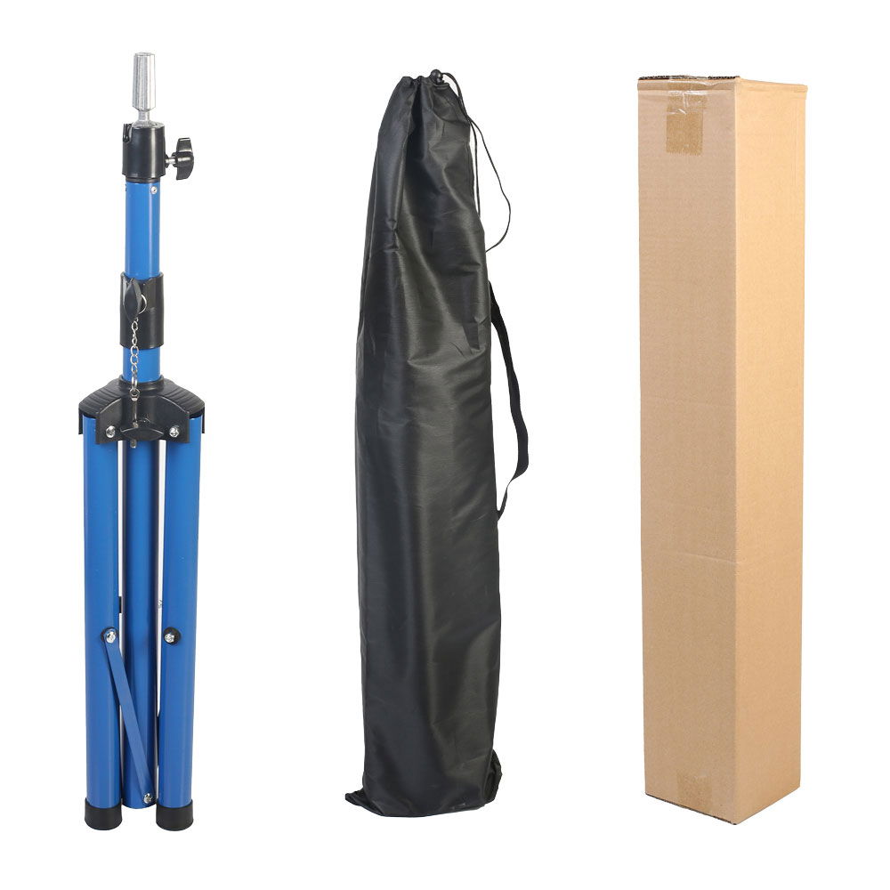 Metal Tripod / Blue + Carrying Case For Custom Hairdresser Training Manikin