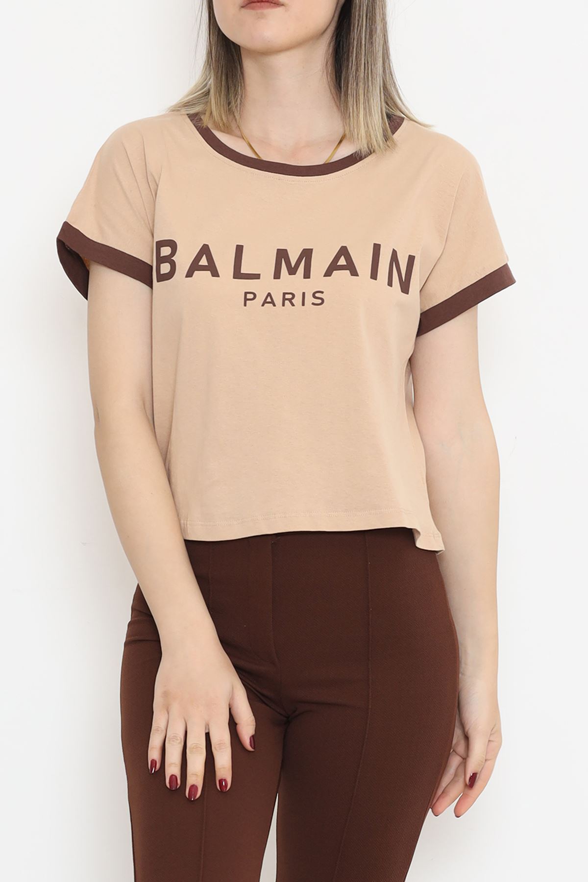 Printed T-shirt Beige