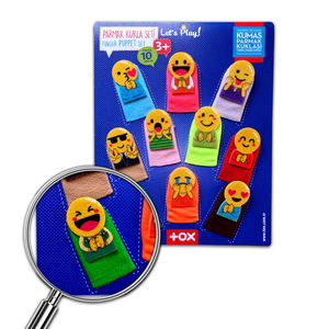 Emojis 10 Piece Finger Puppet , Educational Toy