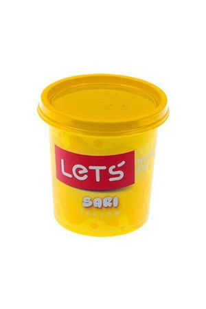 Lets One Color Play Dough Yellow 150 Gr