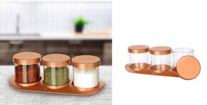 Bronze Spice Set Luxury Set of 3