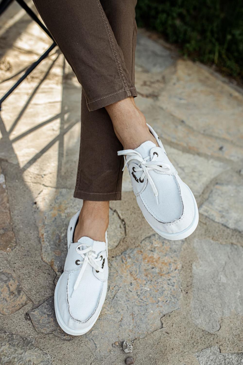 Seasonal Linen Shoes White