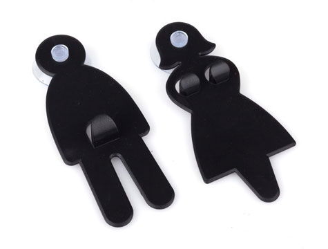 Cute Girl and Boy Hanger Set (2 Pieces)