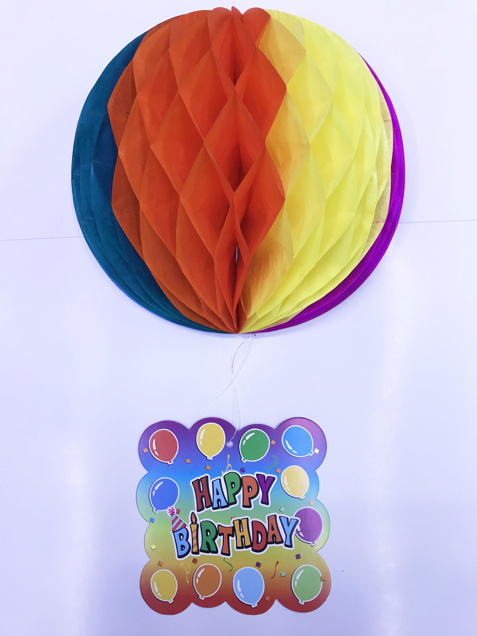 Paper Ornament Happy Birthday Decor 55 cm-0748