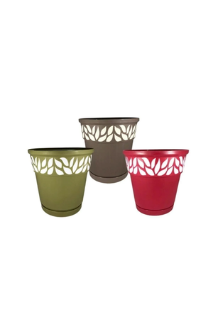 Patterned Flower Pot No:4 4 Lt. 1 Piece Turk-AK619