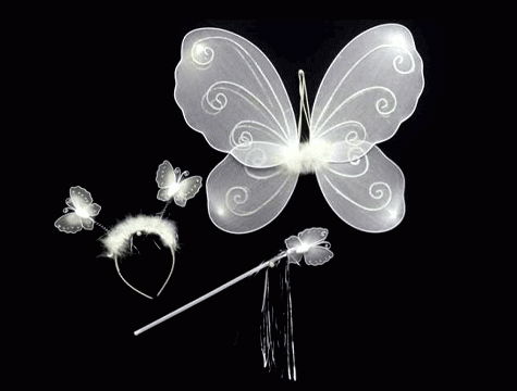 Demonstration Butterfly Wing (3 Pieces)-White