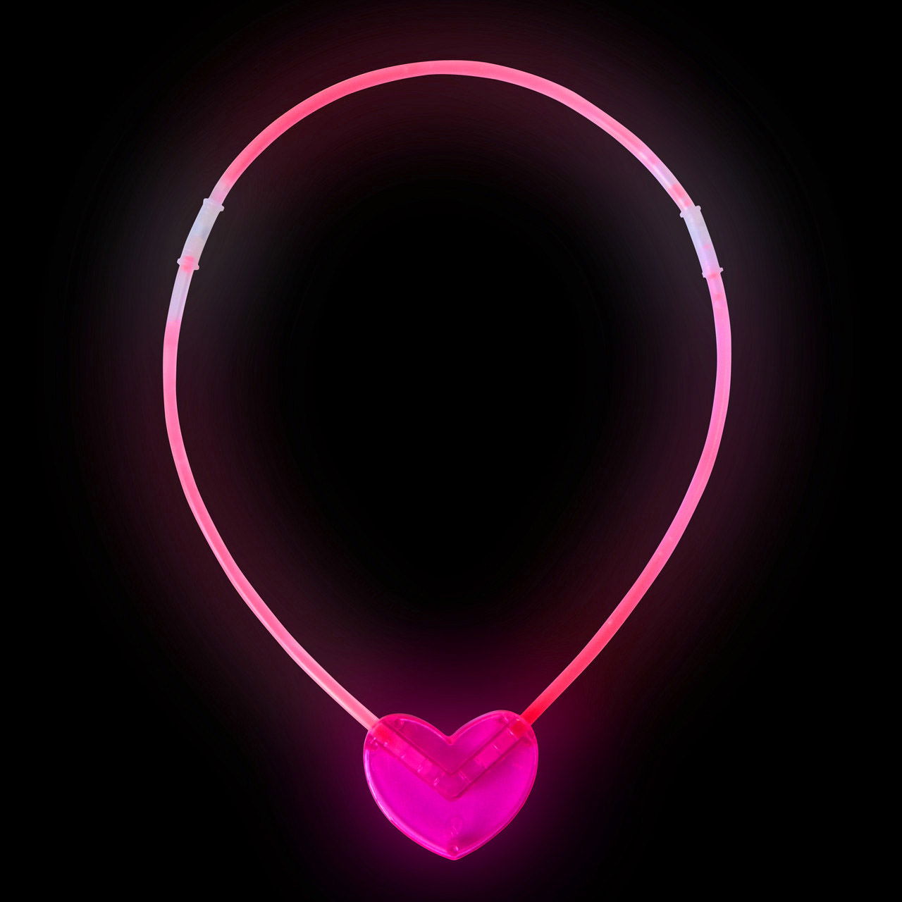 Glow In The Dark Glow Heart Shaped Pendant 6 Colors 6 Pcs