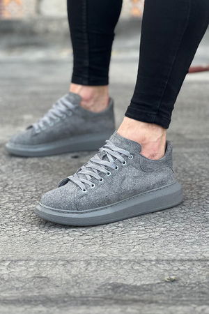 096 Gray Suede Casual Men's Casual Shoes