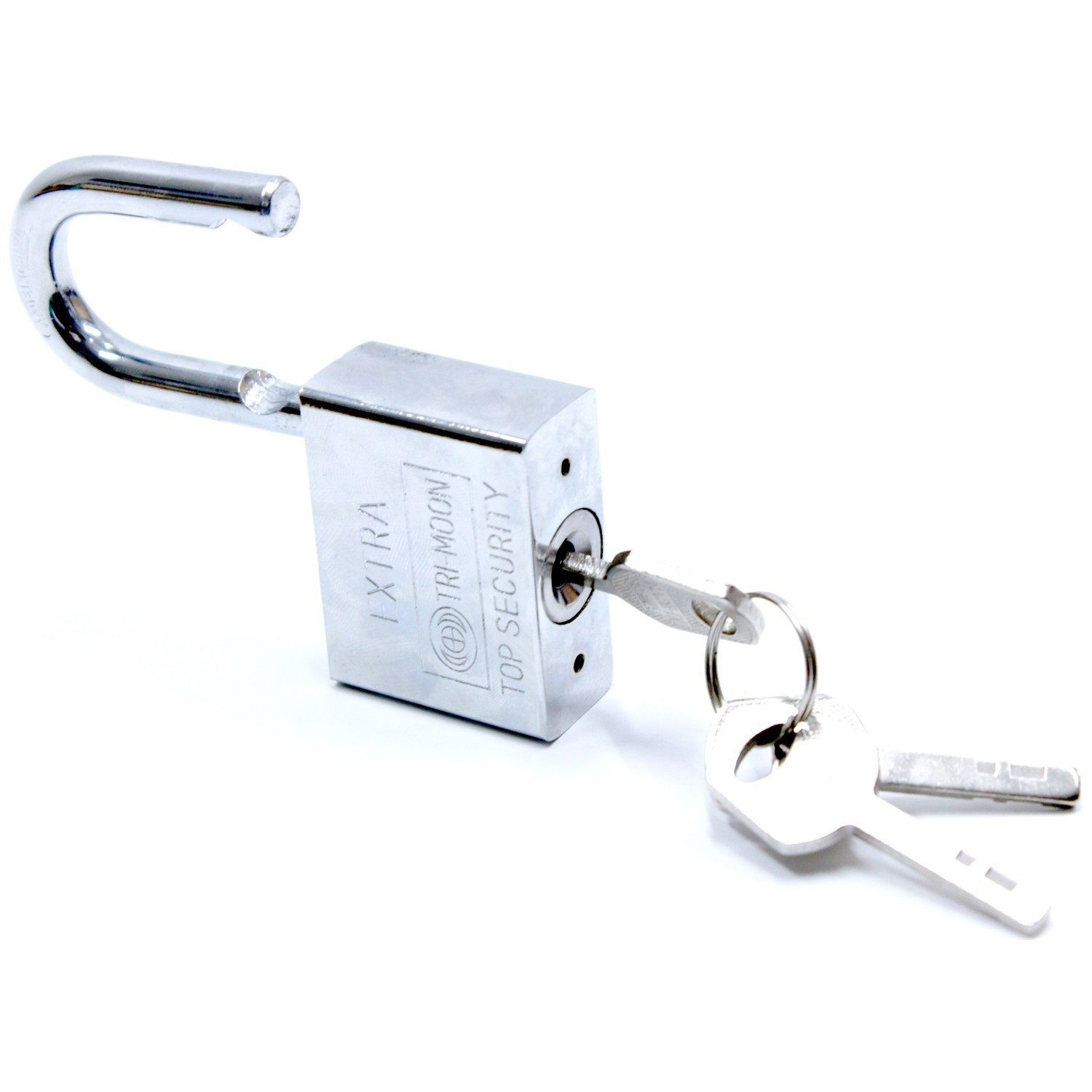 Smart Keyed Padlock Set of 3 - Mastercare Tri-Moon Master Keyed 3 Steel Padlock