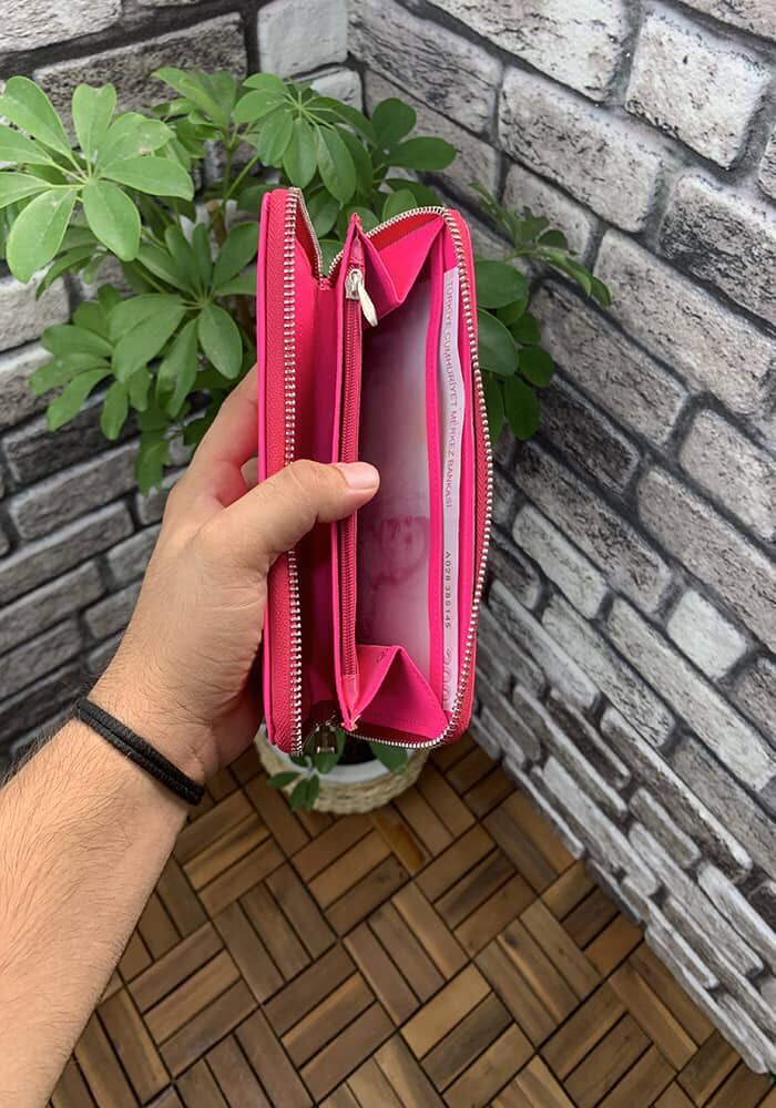 Pink Leather Women's Wallet