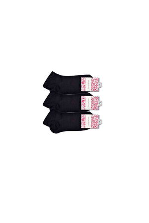 Black Women's Ankle Socks 3 pairs