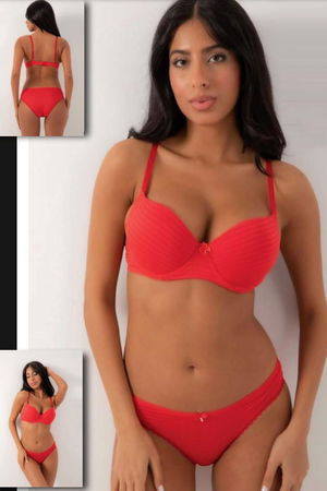 Bra Set Filament Full Red