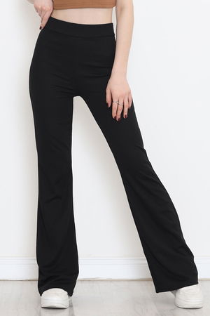 Flared Trousers Black