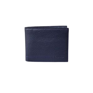 Navy Blue Leather Men's Wallet