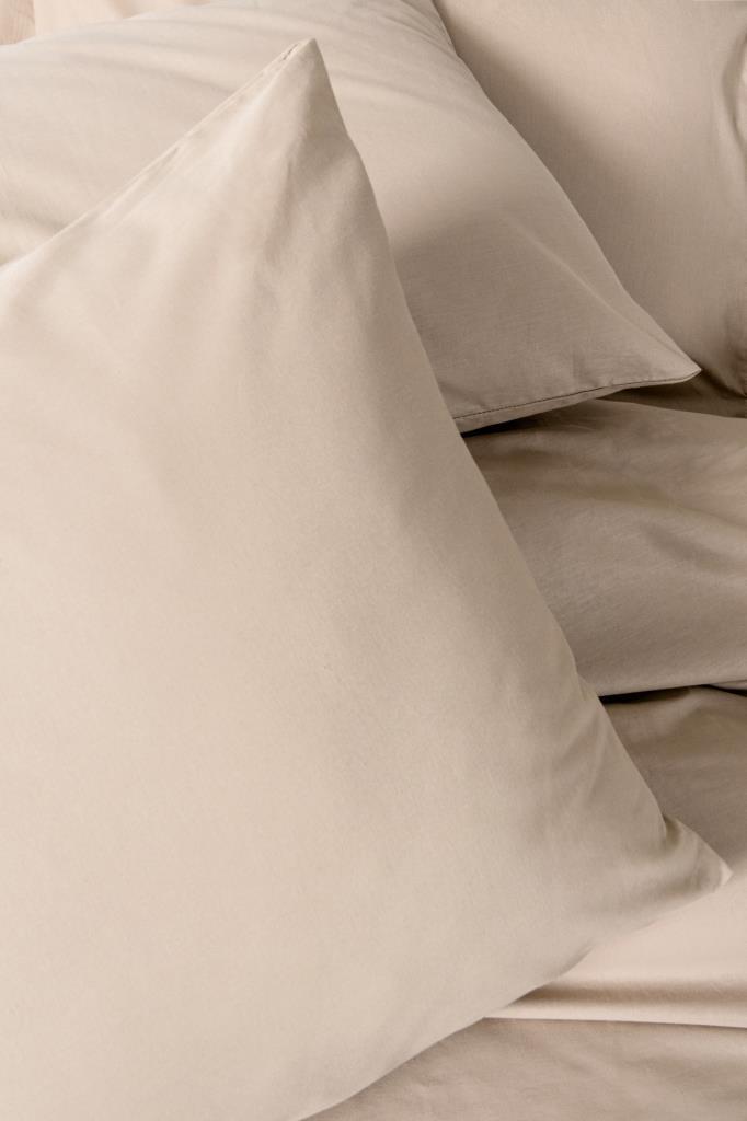 Beige Single Ranforce Duvet Cover Set