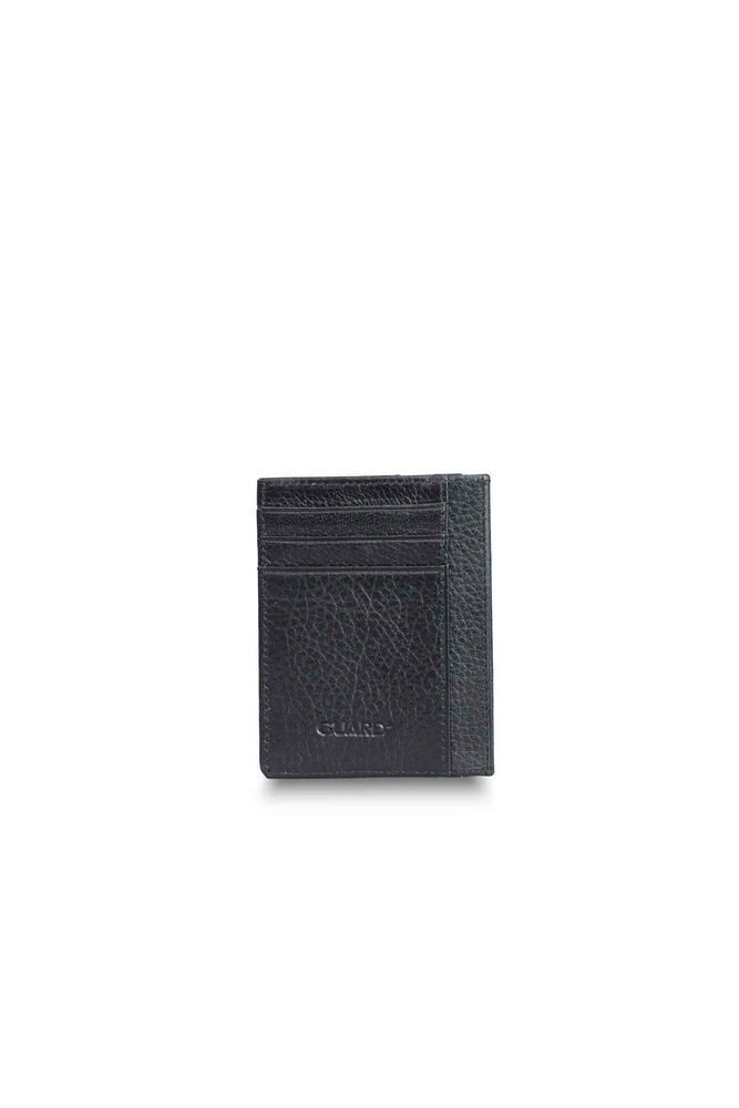 Black Glossy Leather Card Holder