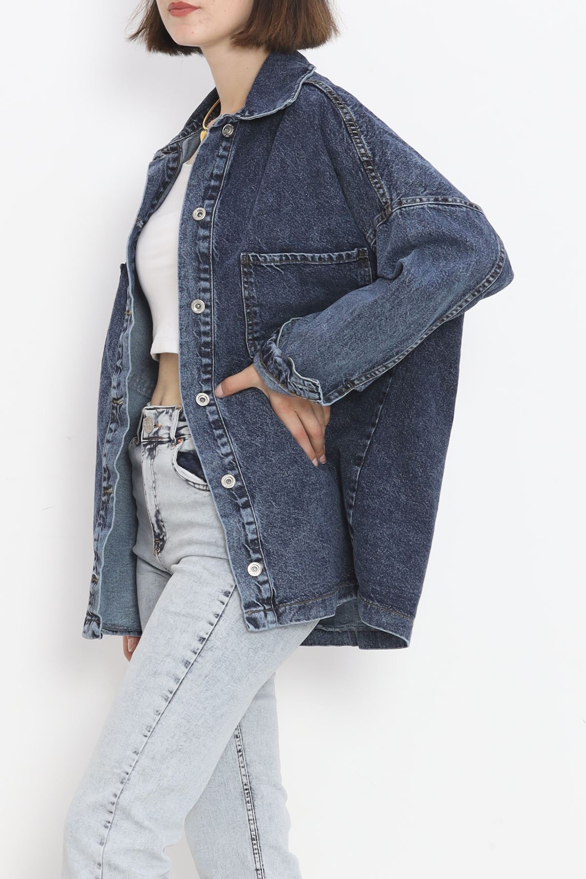 Jeans Jacket Blue with Front Pockets