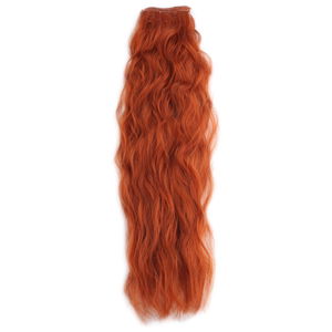 Kanekalon Fiber Synthetic Embossed Wavy 8 Piece Hair Snaps / Copper