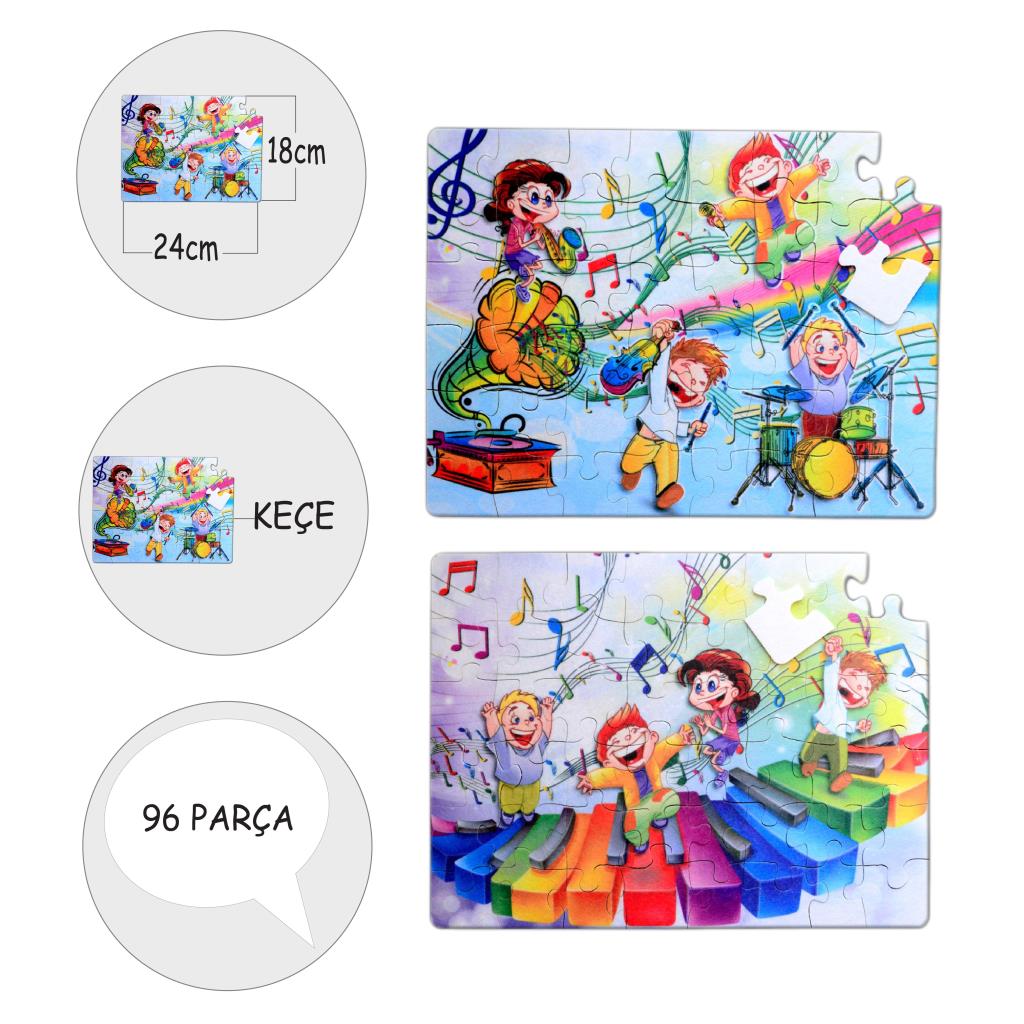 Music 5+ Felt Jigsaw Puzzle - 5 Years Puzzle