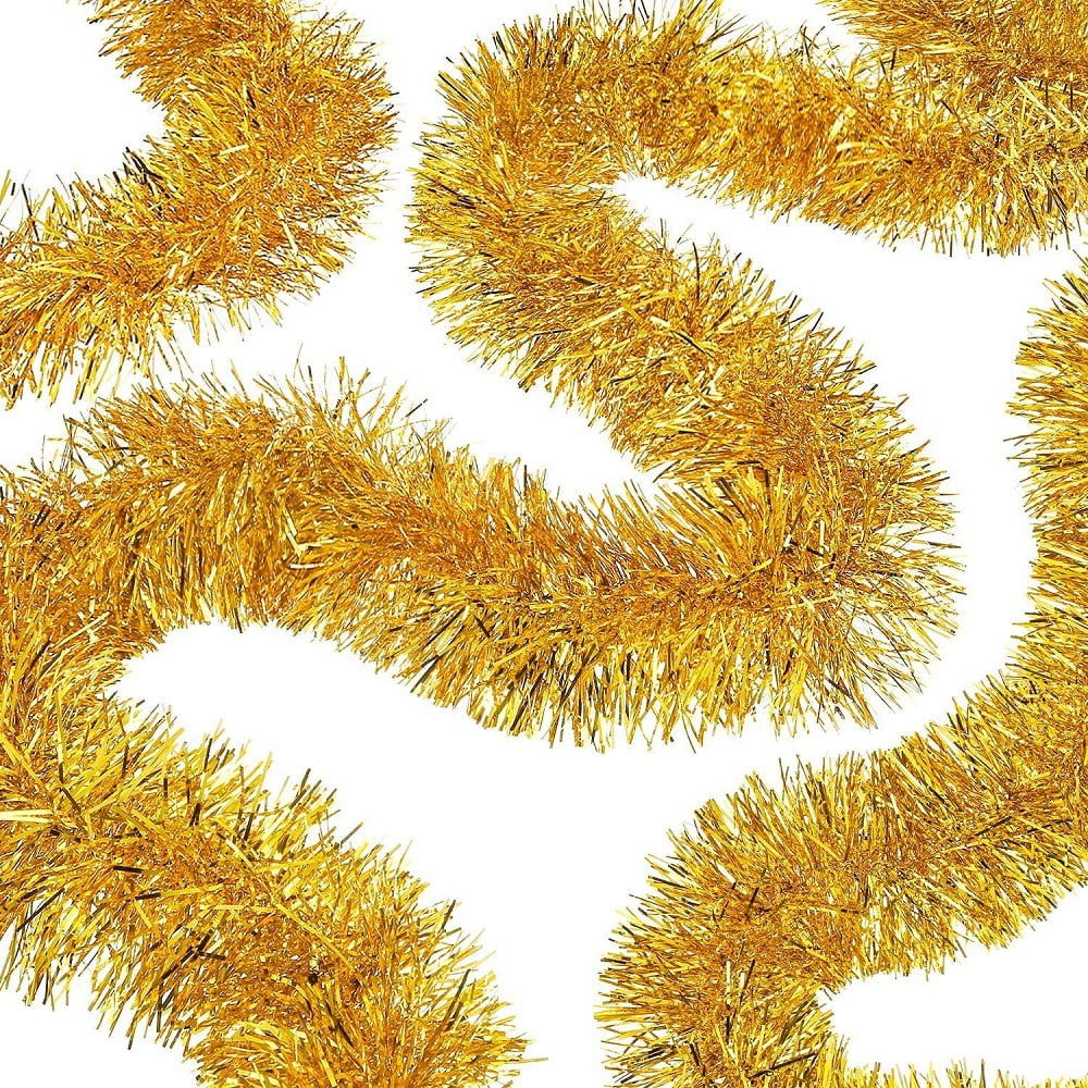 Mega Thick Glitter Ornament For Party 2 Meters Length 10 cm Width Gold Imported