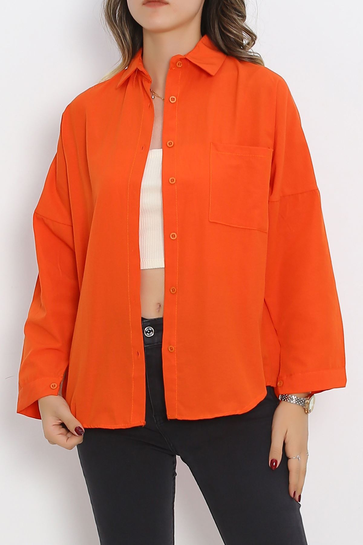 One Pocket Shirt Orange