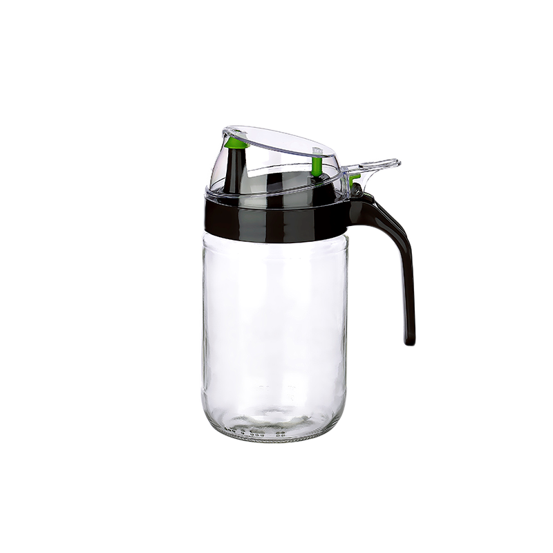 Glass Oil Pot - Vinegar Sauce Pot with Handle 660ML