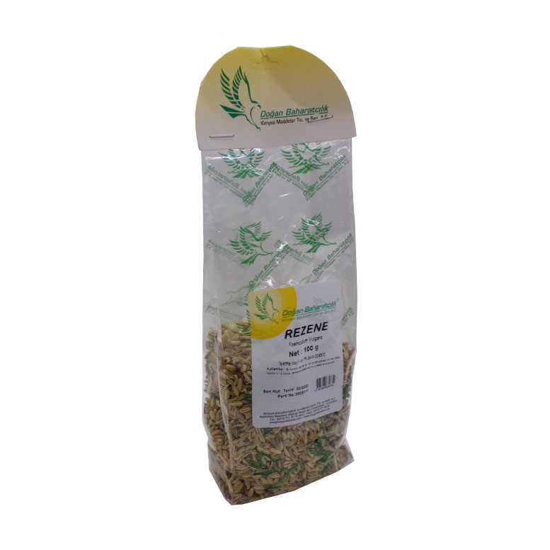 Fennel Natural Grain Fennel Seeds 100 Gr Package