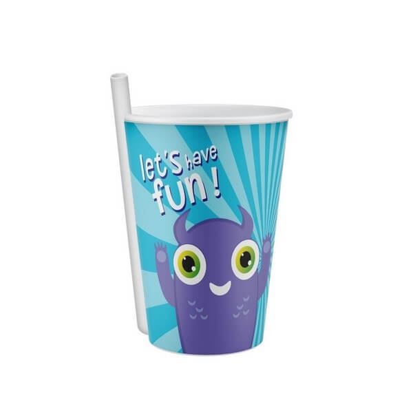 4 Piece Self Straw Cup 400 Ml