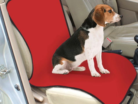 Pet Single Car Seat Cover - Red