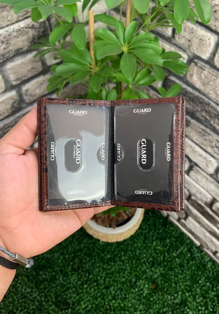 Taba Croco Leather Card Holder