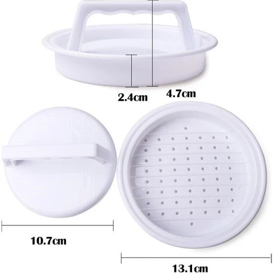 Hamburger Making Apparatus - Hamburger Press and Meatball Mold