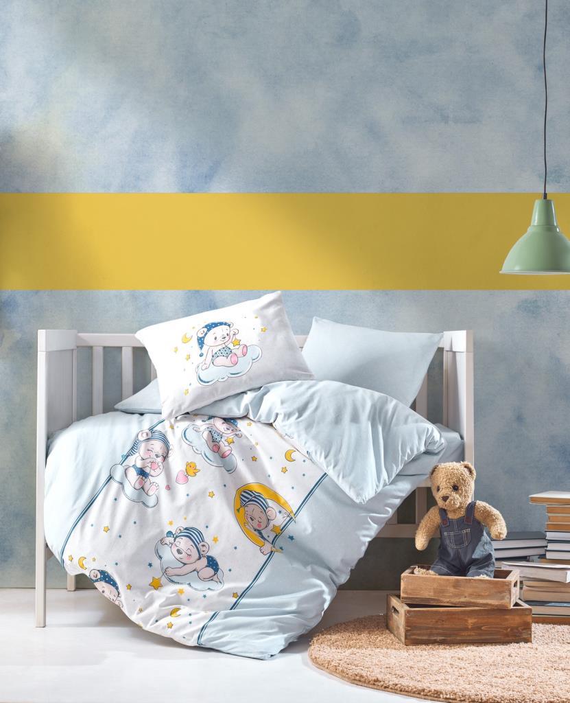 Baby Duvet Cover Bear Blue