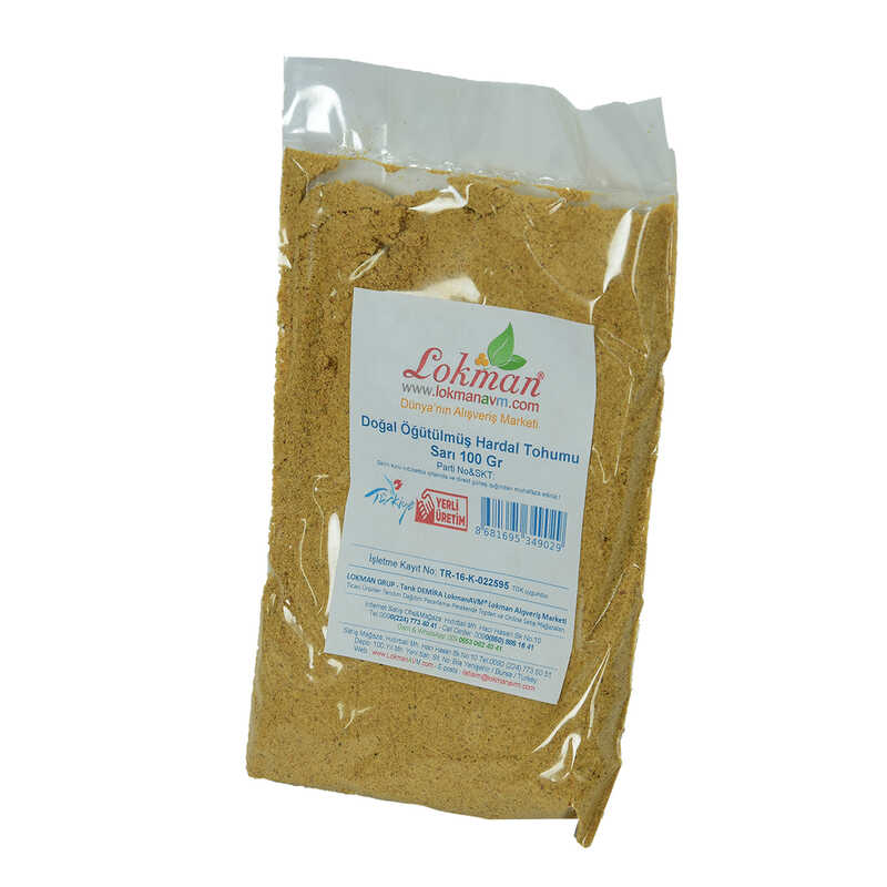 Mustard Seed Ground Natural Yellow 100 Gr Package