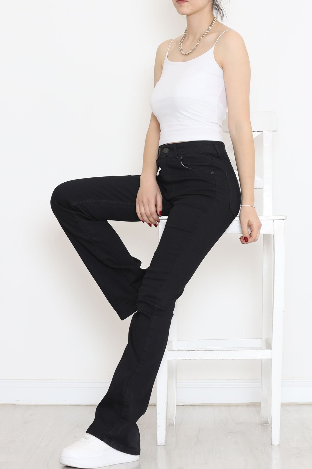 Flared Jeans Black