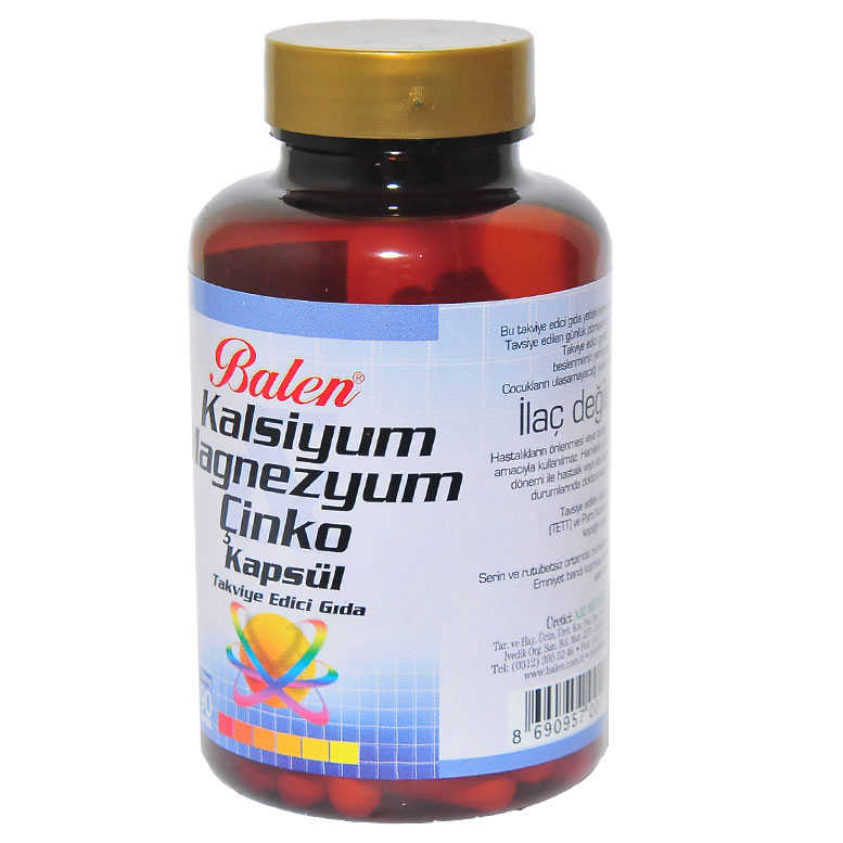 Calcium Magnesium Zinc 90 Capsules