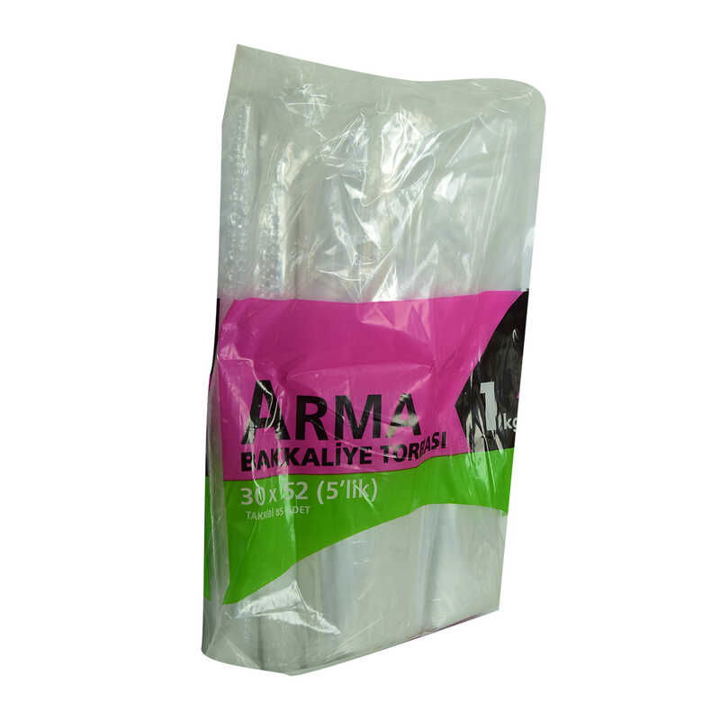 Nylon Bag Rigging Transparent Grocery Nuts Candy Bag 30x52 (5 pieces) Approximately 85 Pieces 1000 Gr