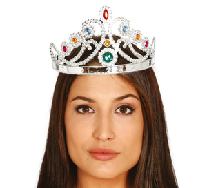 Silver Color Plastic Princess Crown Queen Crown 60 cm