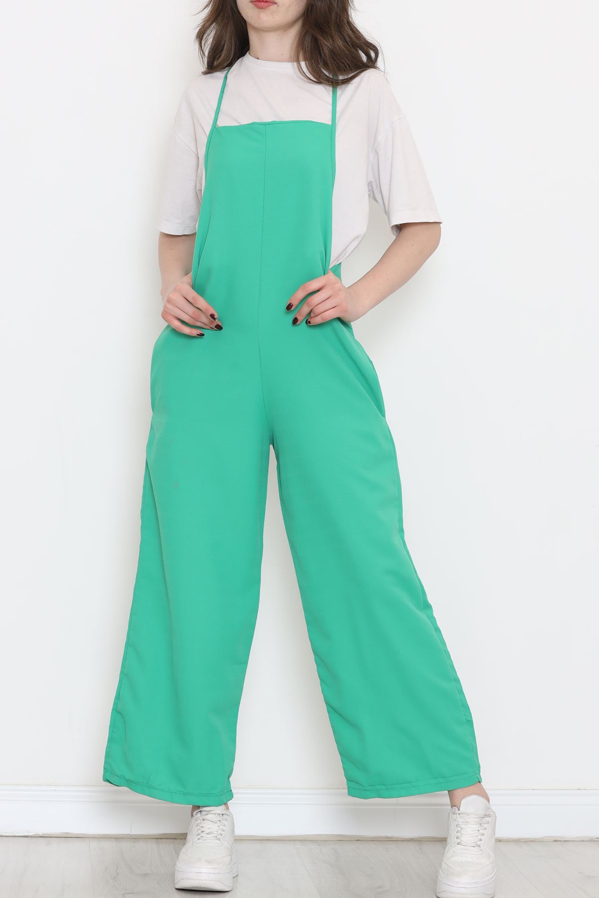 Rope Straps Jumpsuit Green