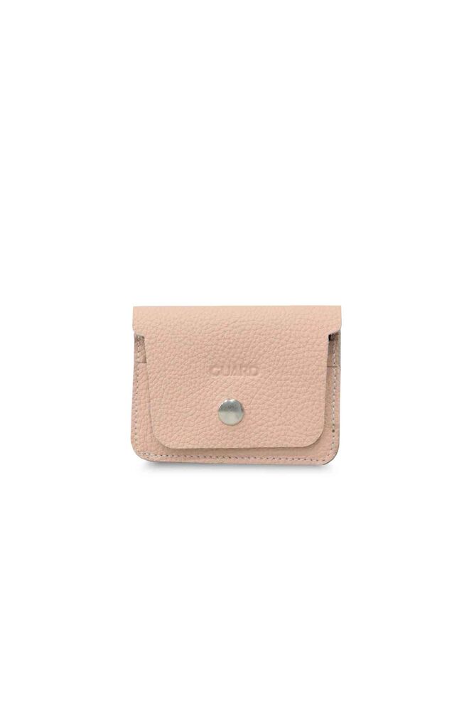 Mini Leather Card Holder with Powder Paper Money Compartment