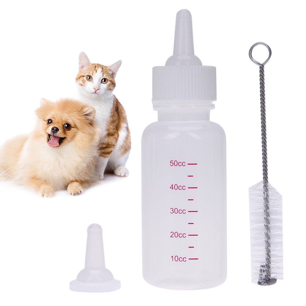 Pet Feeding Bottle Set for Kittens and Puppies