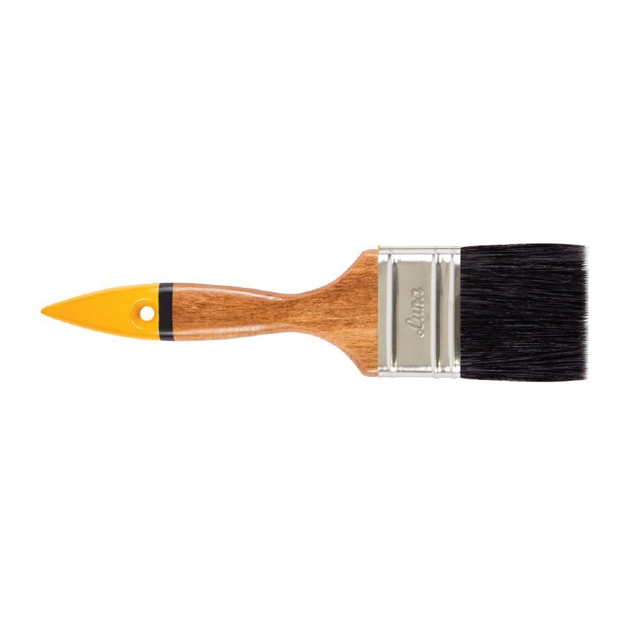 Luna Black Wooden Handle Oil Paint Brush No:2.5