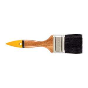 Luna Black Wooden Handle Oil Paint Brush No:2.5