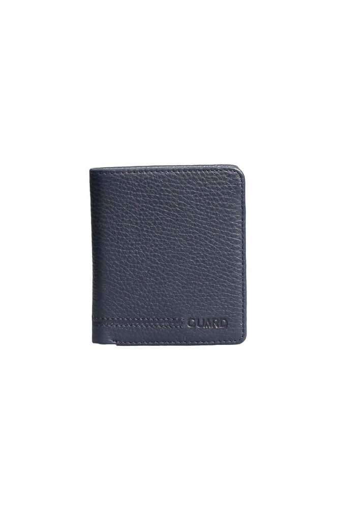 Navy Blue Minimal Sports Leather Men's Wallet