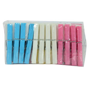 Plastic Sycamore Laundry Latch 24 Pcs Mixed Color ZP-142