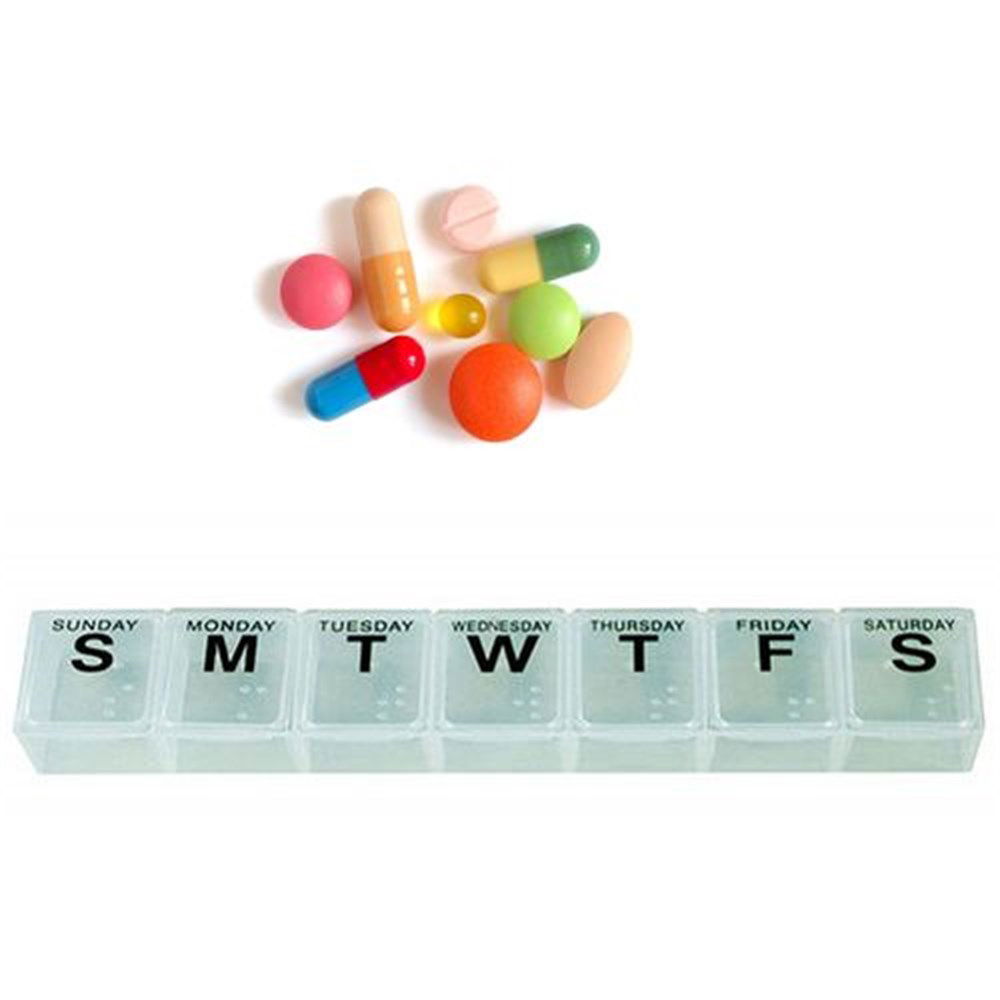 Weekly Medicine Box with Lid 3 Pcs